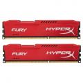 DIMM 16Gb 2x8Gb KIT DDR3 PC12800 1600MHz Kingston HyperX Fury Red Series (HX316C10FRK2/16)